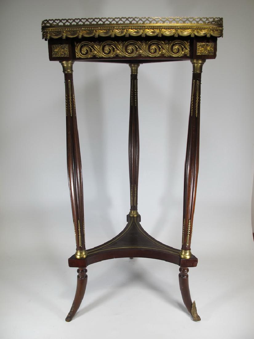 Antique French bronze & mahogany side table (1 of 7)