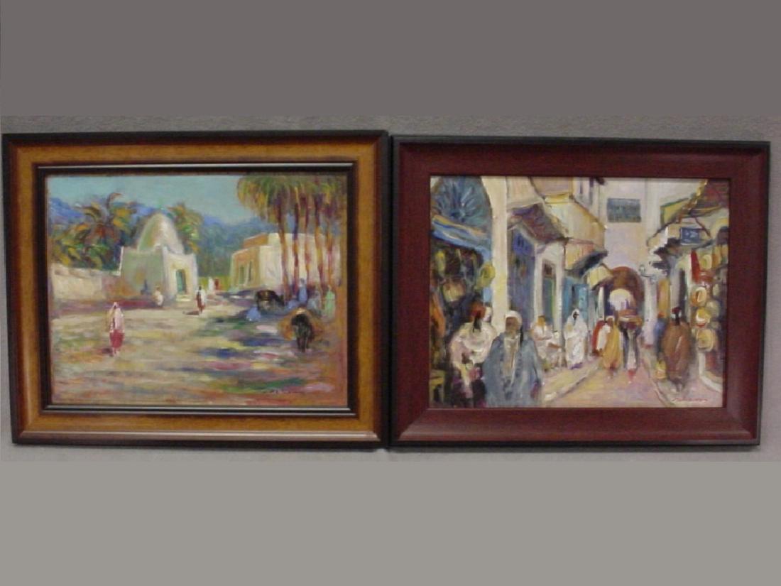 SAHRAQUI Schems Eddline (1948- ) Orientalist pair of (1 of 5)