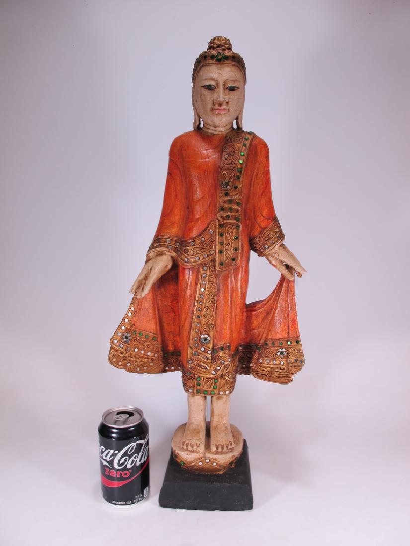 Vintage Thai wood Buddah statue (1 of 5)