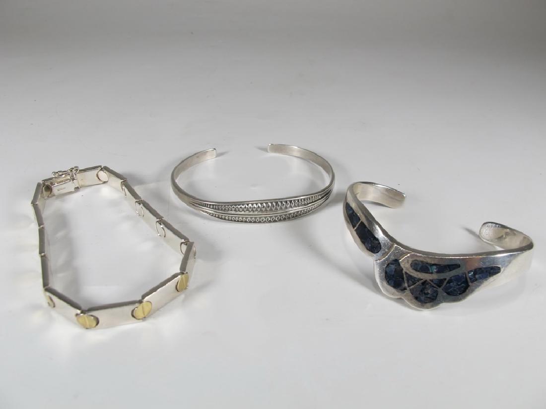 Set of 3 sterling 925 & enamel bracelets (1 of 7)