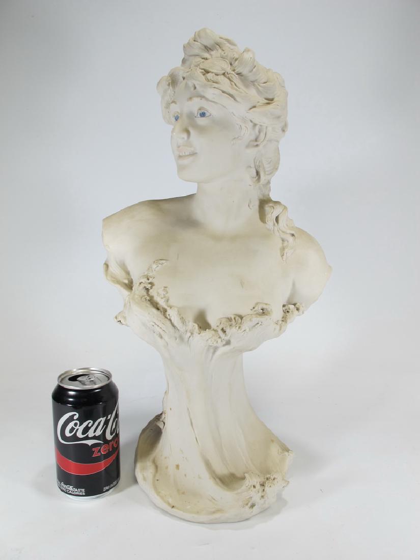 Antique Royal Dux porcelain bust, marked (1 of 8)