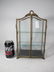 Antique French bronze & glass miniature vitrine