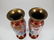 Antique Pair of European enamel vases, signed - 2