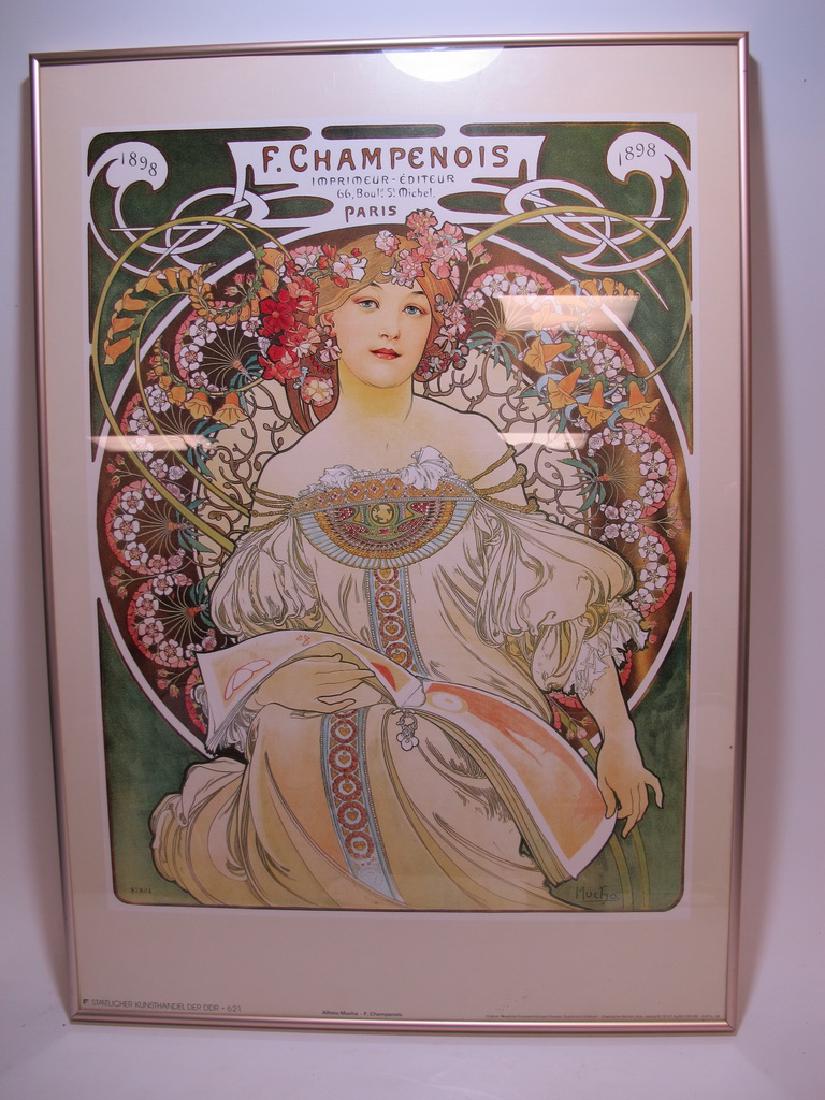 Vintage Alphonse Mucha framed poster (1 of 6)