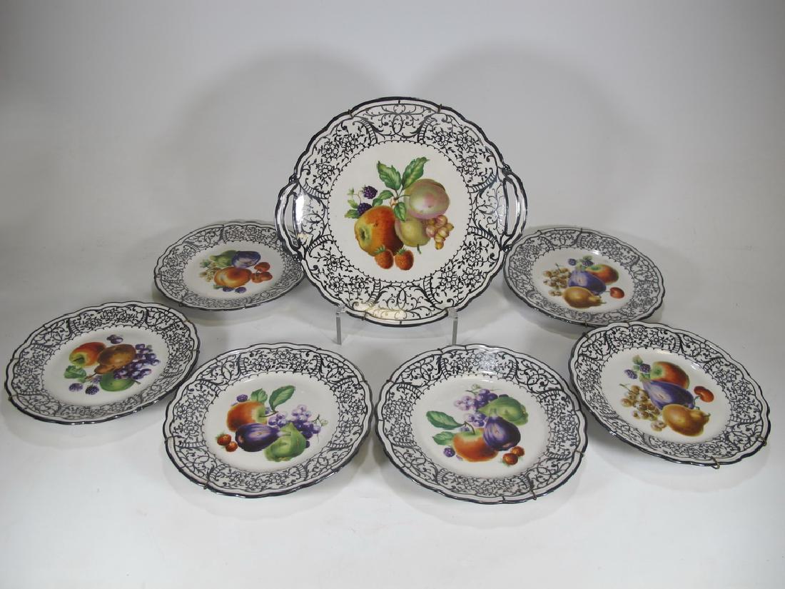 Set of 7 pcs Italian Ginori porcelain tray & plates (1 of 7)