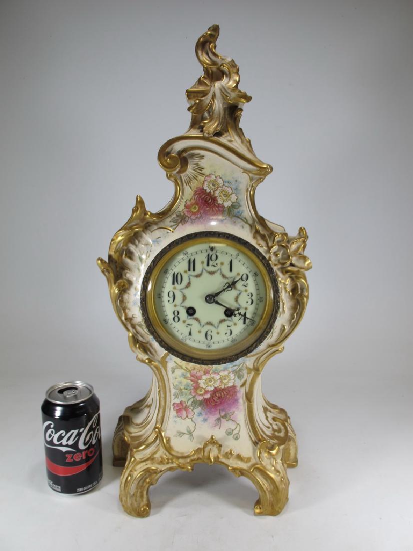 Antique French Marti porcelain clock (1 of 8)