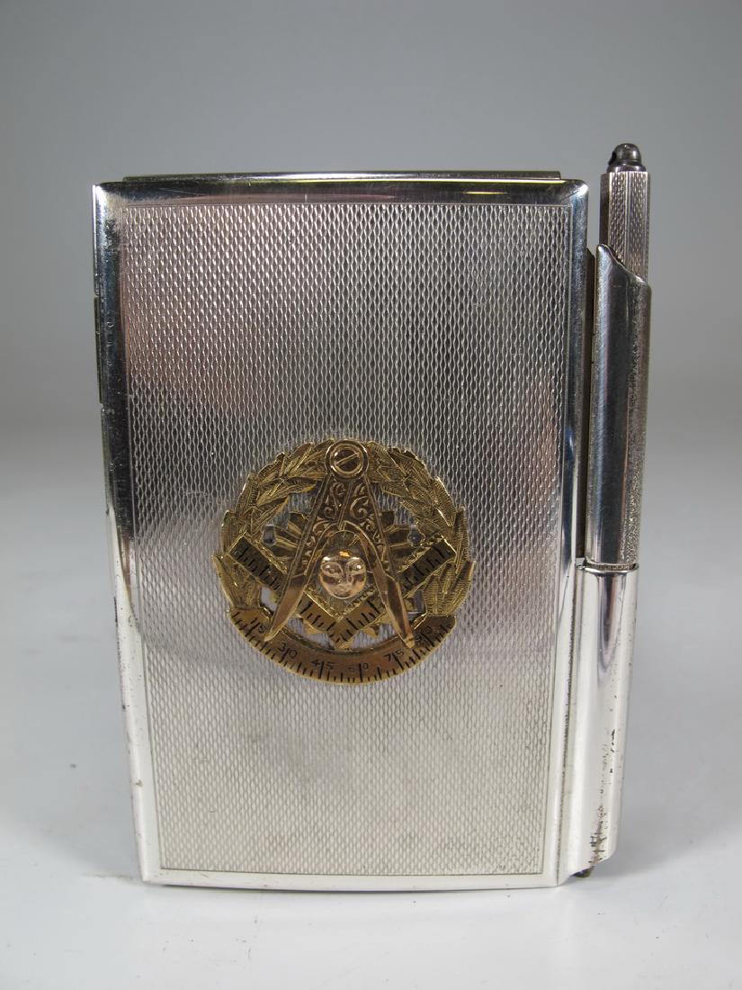 Antique Cartier Masonic 935 silver notepad (1 of 6)