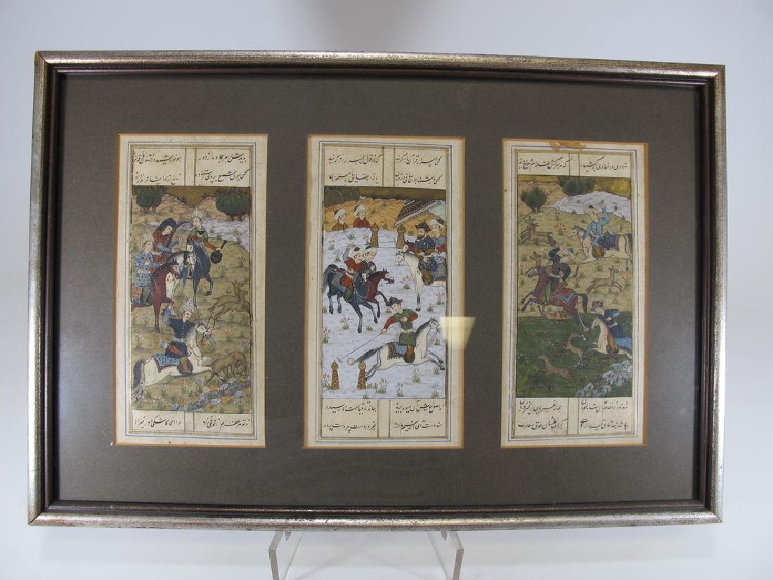 Antique Persian miniature triptic (1 of 5)