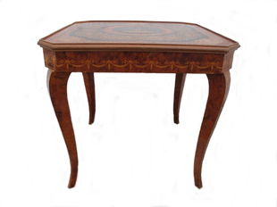 Sorrento Italian Roulette Chess Inlaid Wood Game Table Jan 30 2018 Antiques Show In Fl