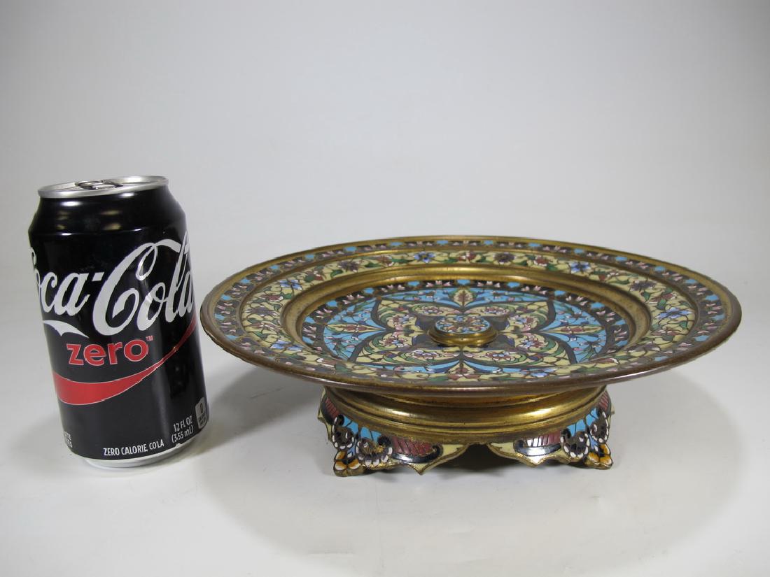 Antique French bronze champleve centerpiece (1 of 6)