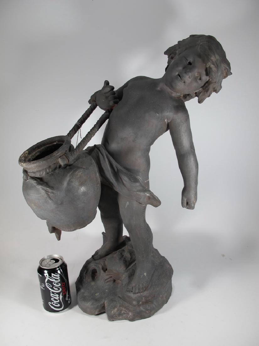 Vintage spelter figure signed August MOREAU (1 of 9)