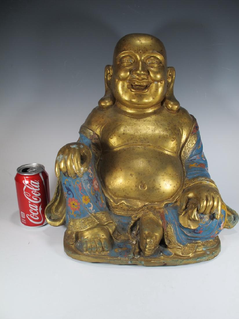 Antique Chinese Buddha bronze statue (1 of 8)