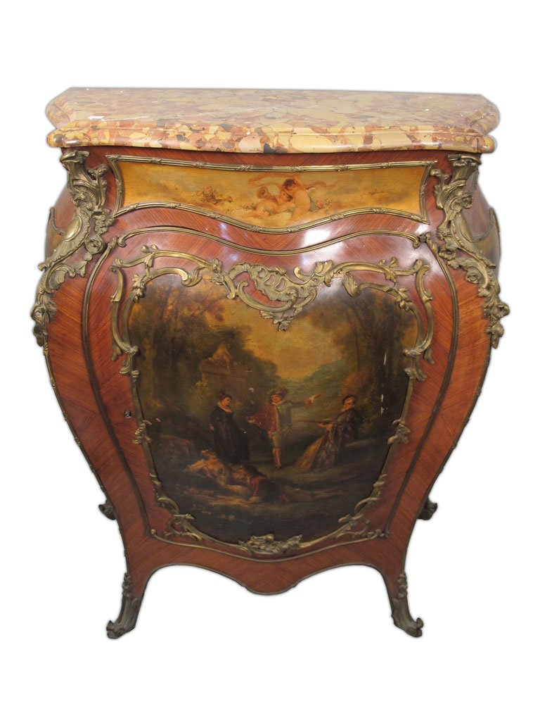 Antique French Vernis Martin style cabinet (1 of 8)