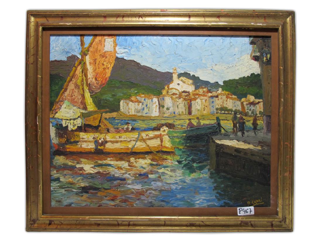 AgnÃ¨s CAPRI (XX) oil on board painting, signed (1 of 6)