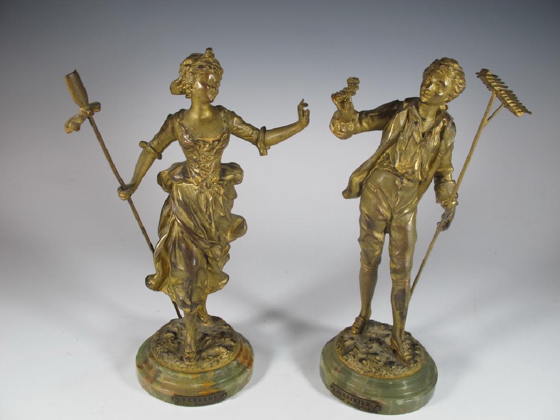 Ernest RANCOULET (1870-1915) Pair of spelter Figures (1 of 9)
