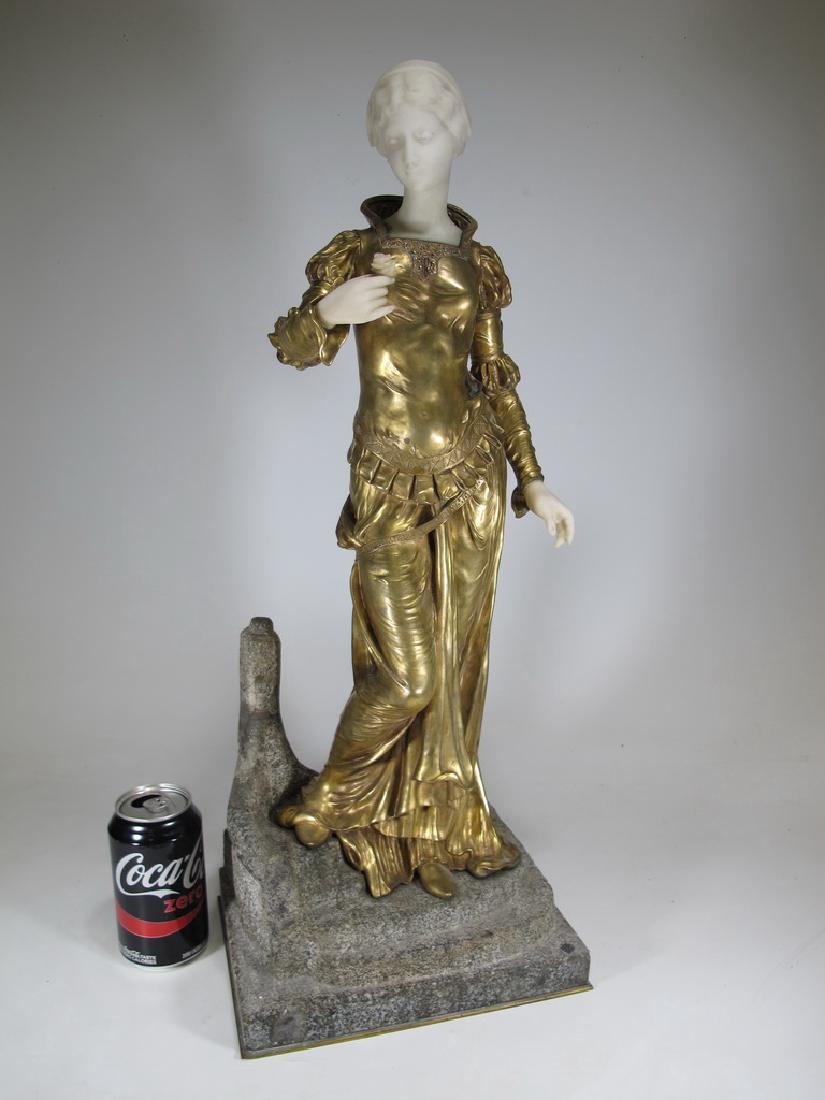 Xavier RAPHANEL (XIX) bronze & marble sculpture (1 of 9)