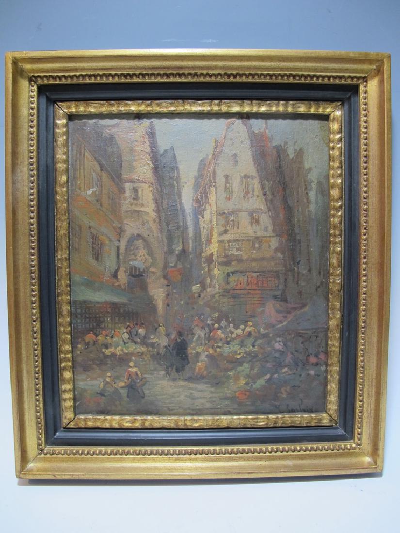 Jean SORLAIN (1859-1942) French artist painting: Jean SORLAIN (1859-1942) French artist oil on board painting, signed. 12 5/8" H x 11 1/8" W including frame, 9 1/2" H x 8 1/8" W without frame. Shipping in USA or International please contact : James 