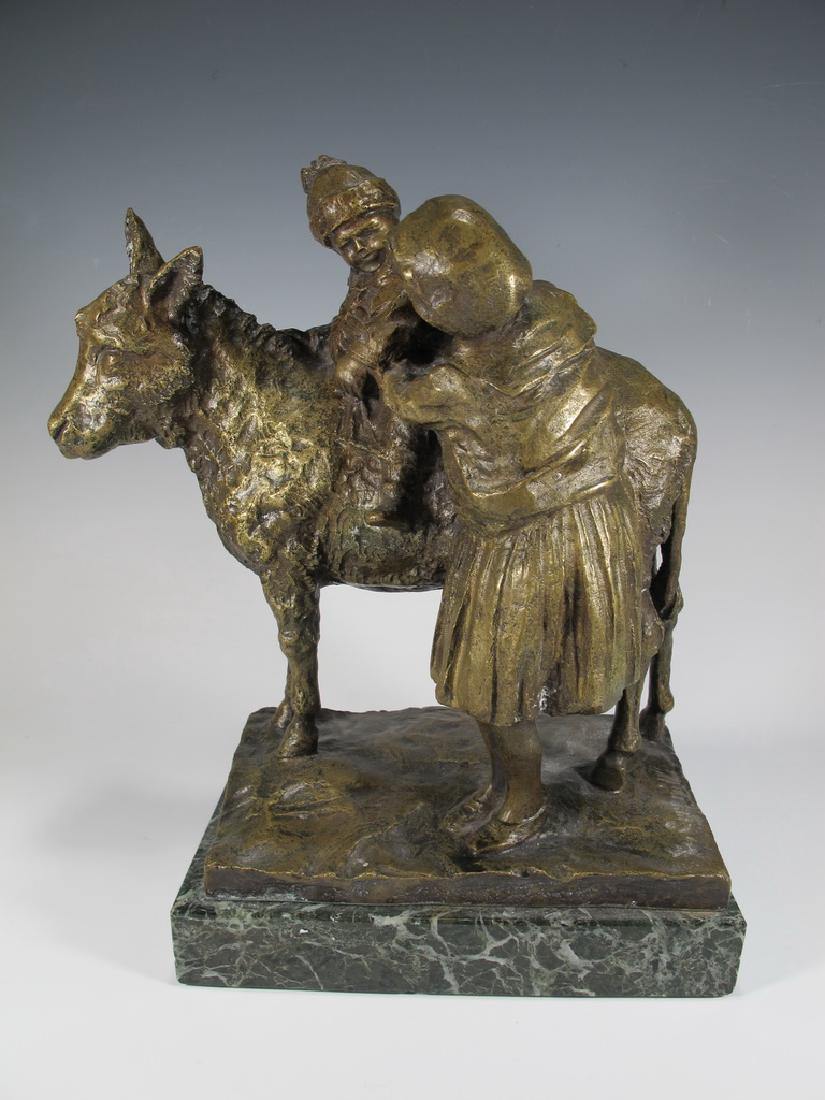 Old Italian Bronze Figure of Mother & Child (1 of 7)