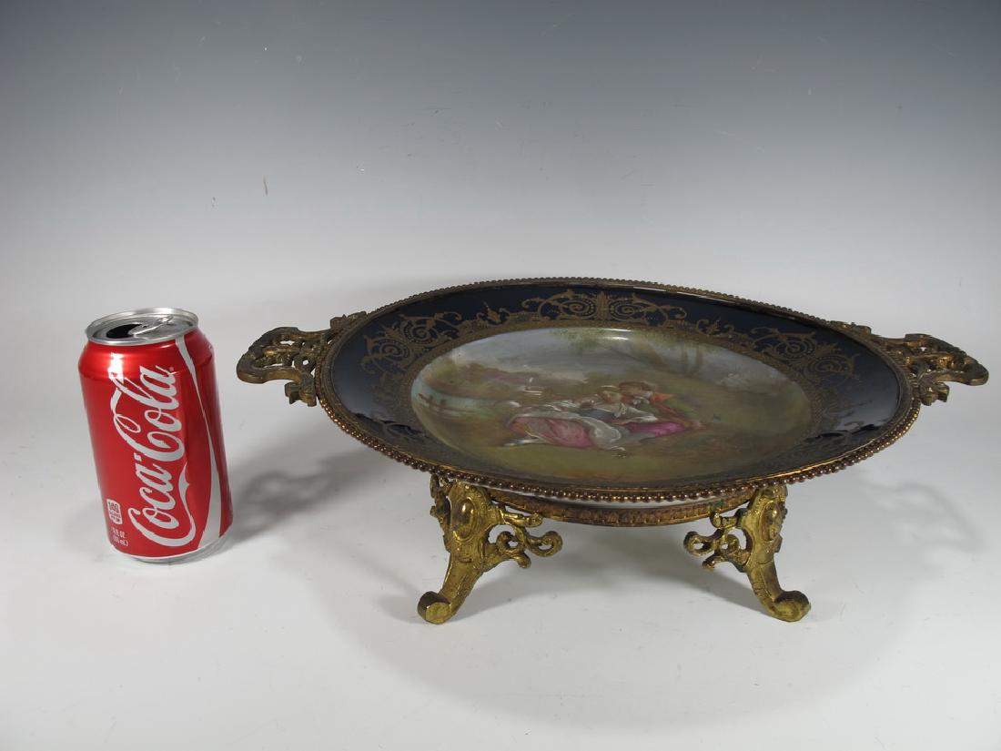 Antique French Sevres porcelain & bronze tray (1 of 8)