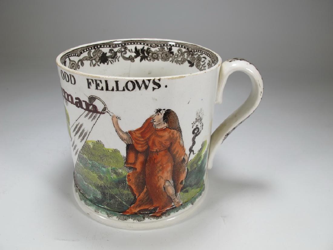 Antique Masonic porcelain mug (1 of 8)