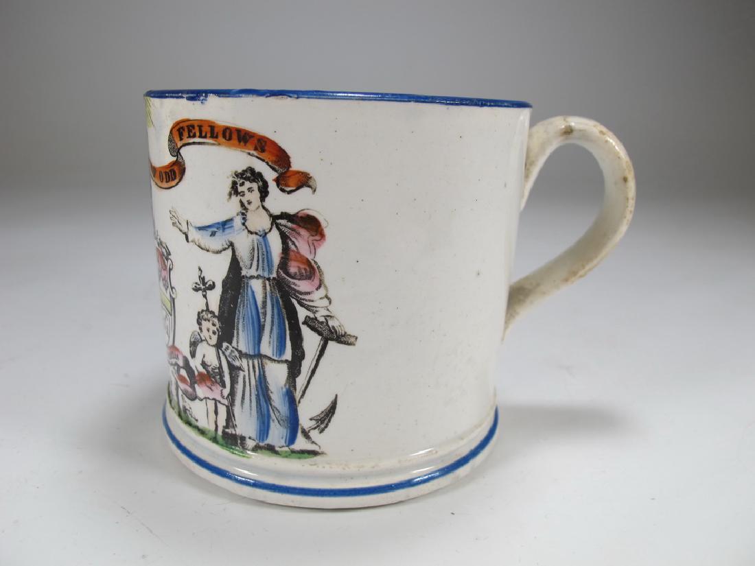 Antique creamware Masonic small mug (1 of 6)