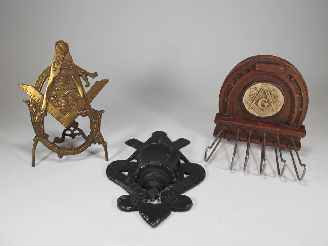 Lot of 3 antique Masonic pieces (1 of 7)