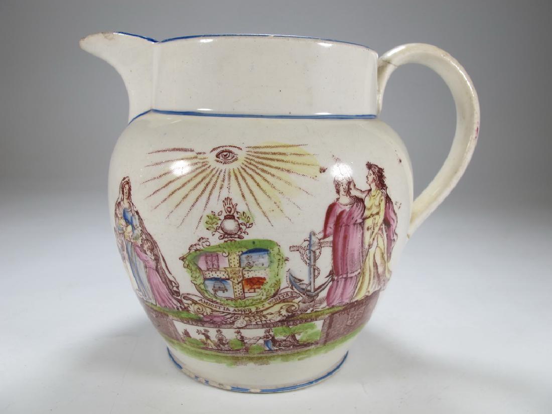 Antique English Masonic small jug (1 of 7)