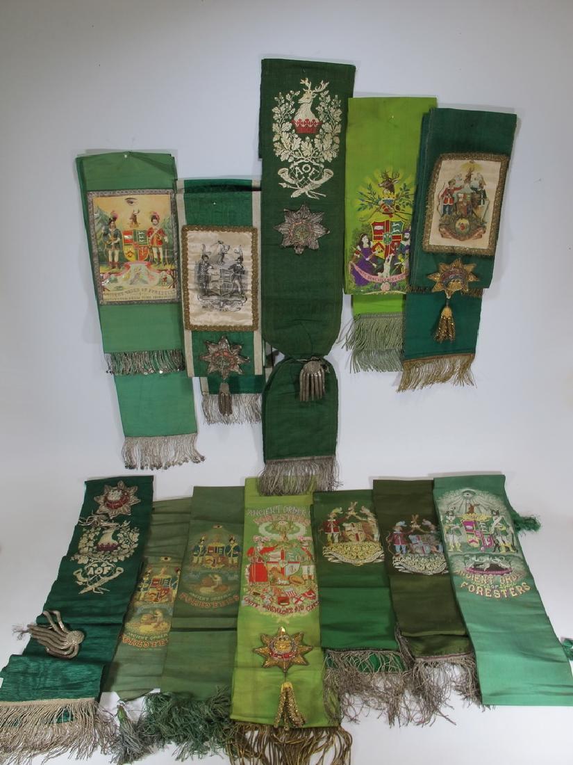 Lot of 12 assorted Masonic Orders sashes (1 of 8)