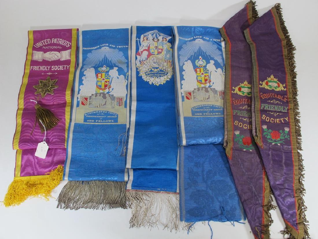 Lot of 6 assorted Masonic Orders sashes (1 of 5)