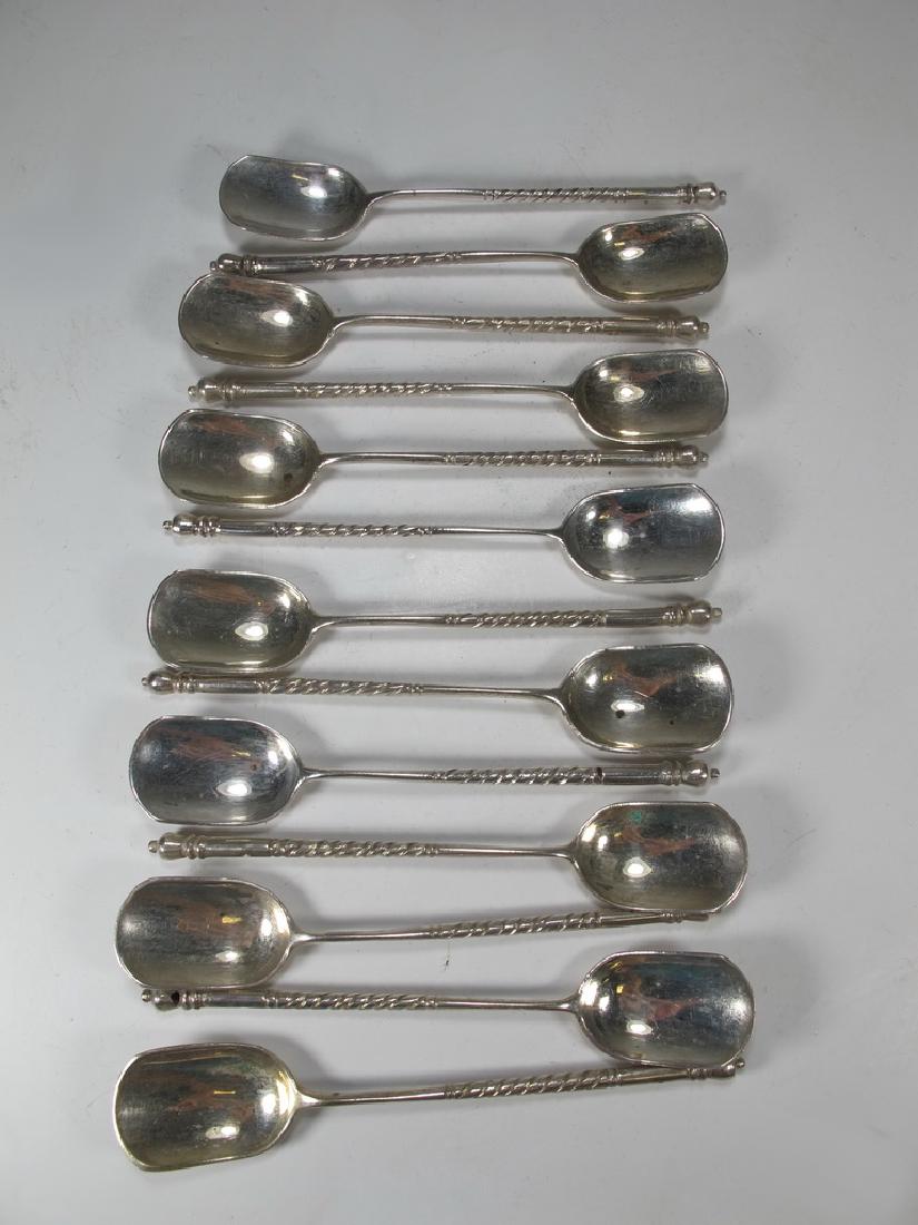 Antique Persian silver lot of 13 spoons (1 of 5)