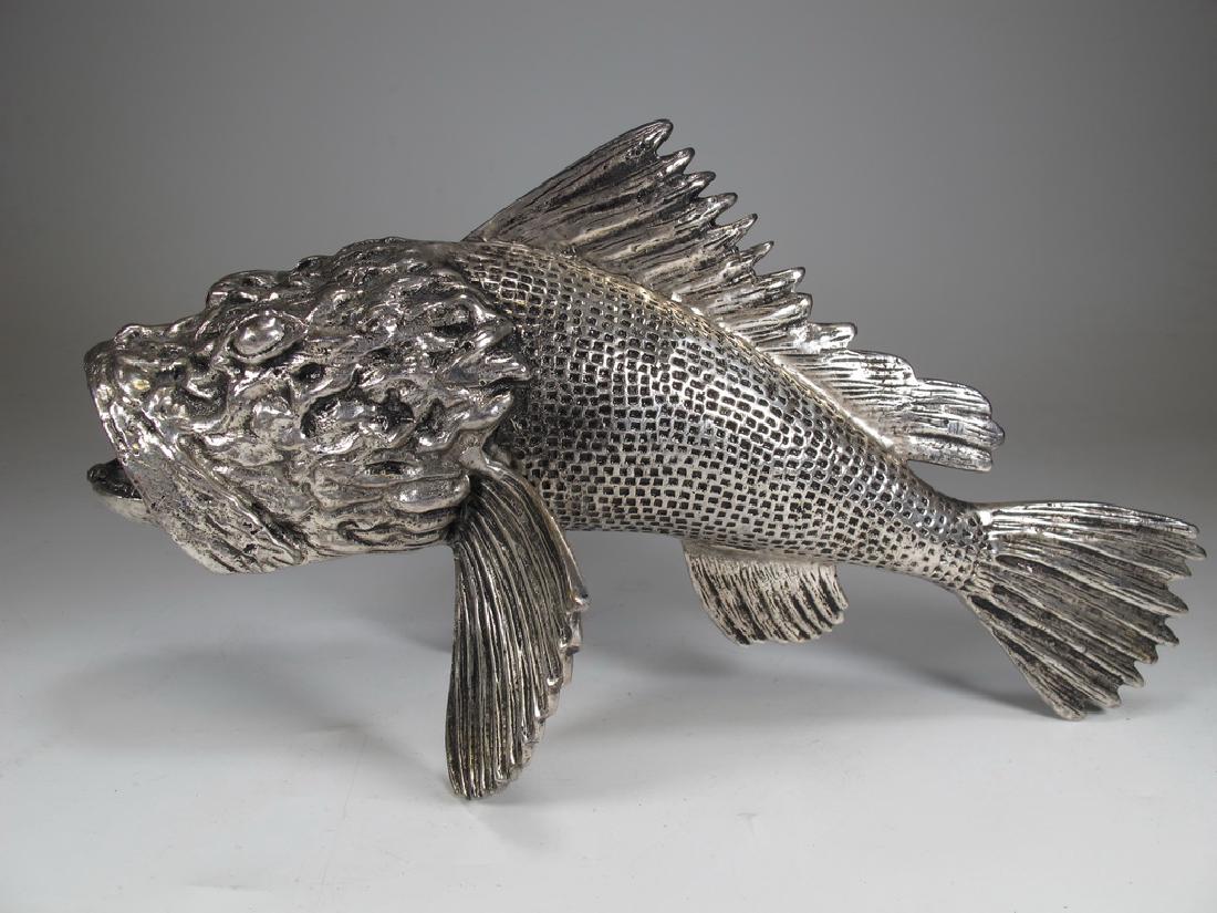 Vintage silverplate fish sculpture (1 of 4)