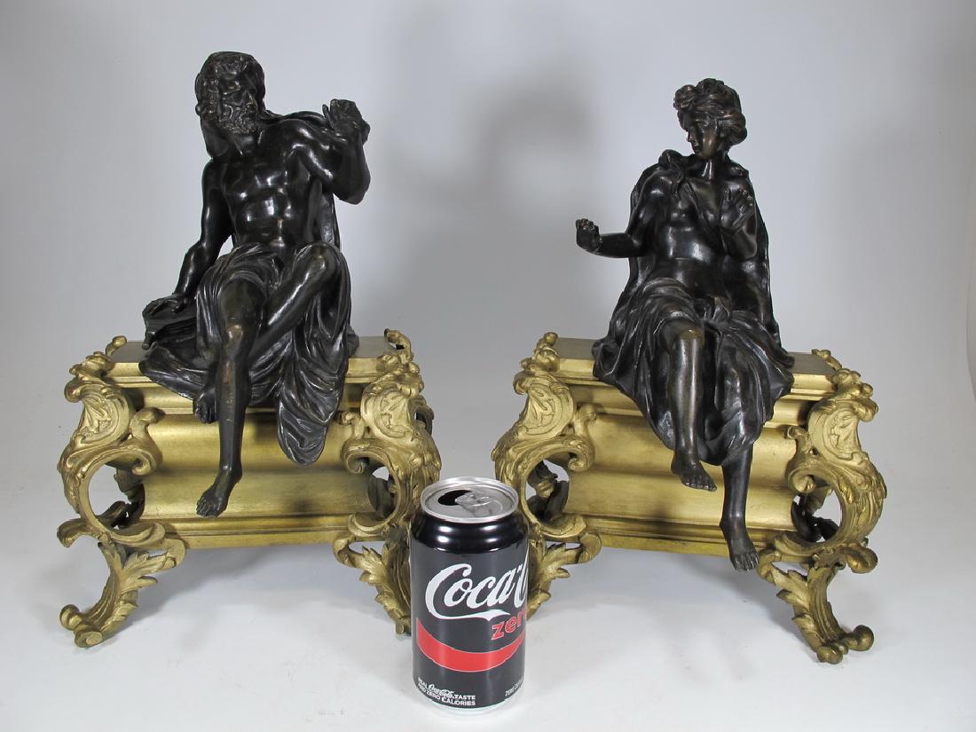 Antique French pair of gilt bronze sculptures (1 of 10)