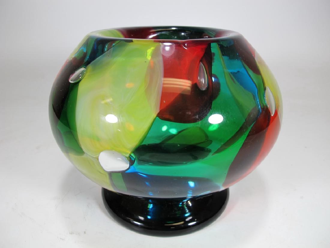 C. Ferro Murano Patchwork Glass Vase (1 of 5)