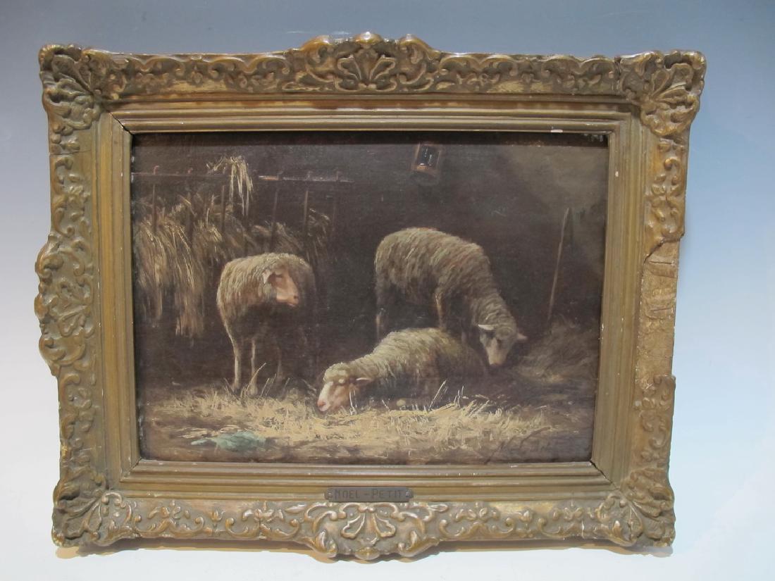 19th C French painting, Noel PETIT, dated 1887 (1 of 8)