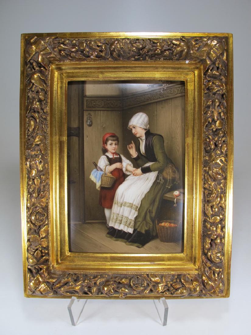 Antique German KPM porcelain plaque (1 of 8)