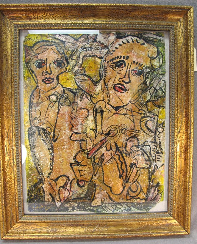 Alexander Gore Russian/American painting: Alexander Gore Russian/American painting. 25"H x 20 1/4"W framed. Shipping in USA is $ 110.00. International bidders ask before bid.