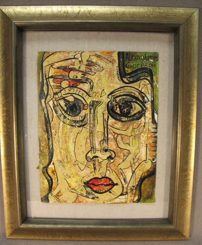 Alexander Gore Russian/American painting: Alexander Gore Russian/American painting. 17 1/4"H x 14 1/4"W framed. Shipping in USA is $ 110.00. International bidders ask before bid.