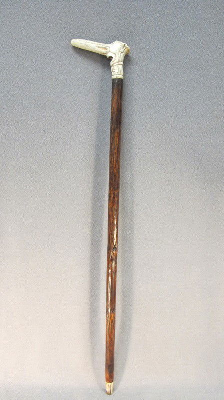 Ivory funny head walking stick.: Ivory funny head walking stick. 36 3/4" long. Shipping in USA is $ 40.00. International bidders ask before bid.
