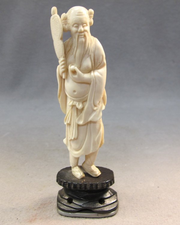 273 Chinese carved ivory man statue Jun 27, 2012 Antiques Show in FL