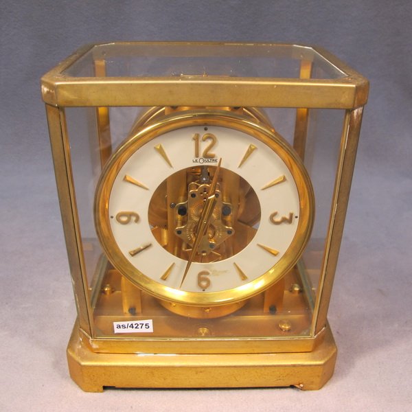 Jaeger Le Coultre Atmos clock: Jaeger Le Coultre Atmos clock, Swiss Made, circa 1950. 16" H x 11 3/4" W. Shipping in USA is $ 55.00. International bidders ask for shipping before bid.