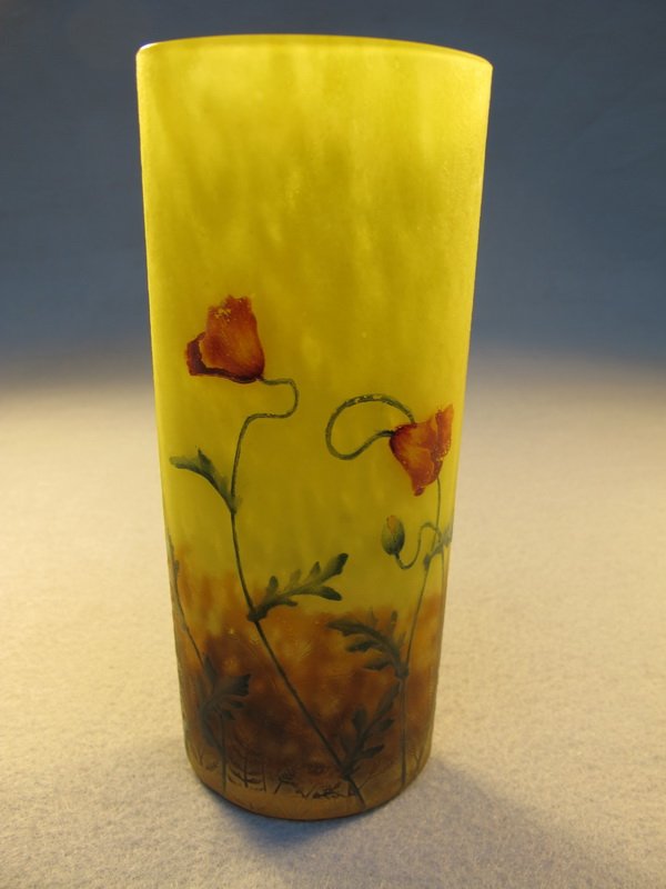 Daum Nancy cameo glass vase: Daum Nancy cameo glass vase, signed. 6 5/8" H. Shipping in USA is $ 30.00. International bidders ask for shipping before bid.
