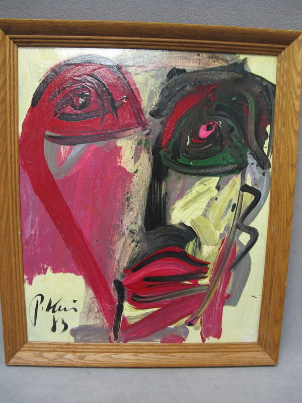 Peter KEIL (1942) oil on canvas painting: Peter KEIL (1942) oil on canvas painting, signed and dated 1963. 24" H x 20” W unframed. Shipping in USA is $ 55.00. USA or International bidders ask for shipping before bid.
