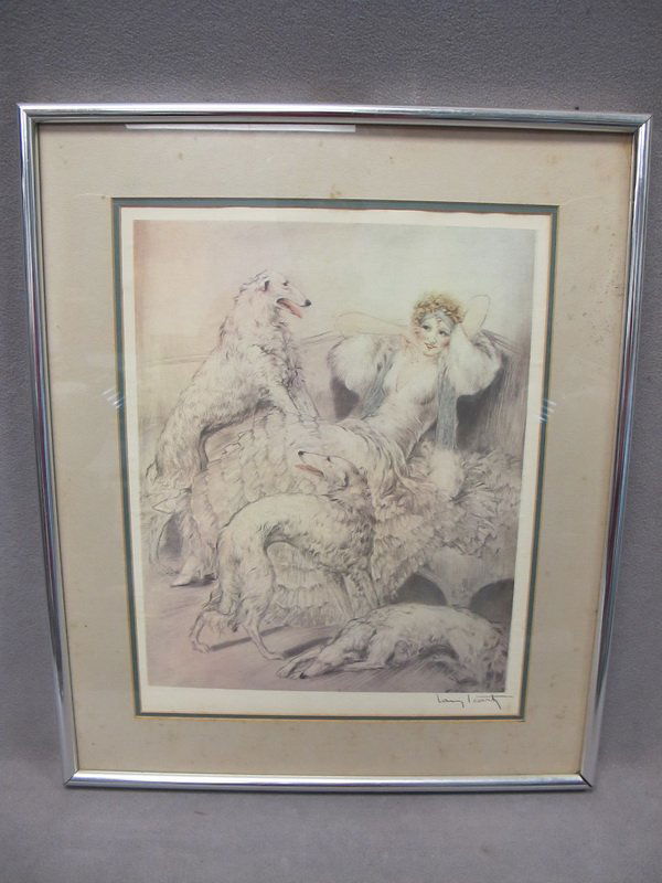 Louis ICART (1888-1950) print: Louis ICART (1888-1950) print, signed. 17”H x 13” W unframed. Shipping in USA is $ 50.00. International bidders ask for shipping before bid.