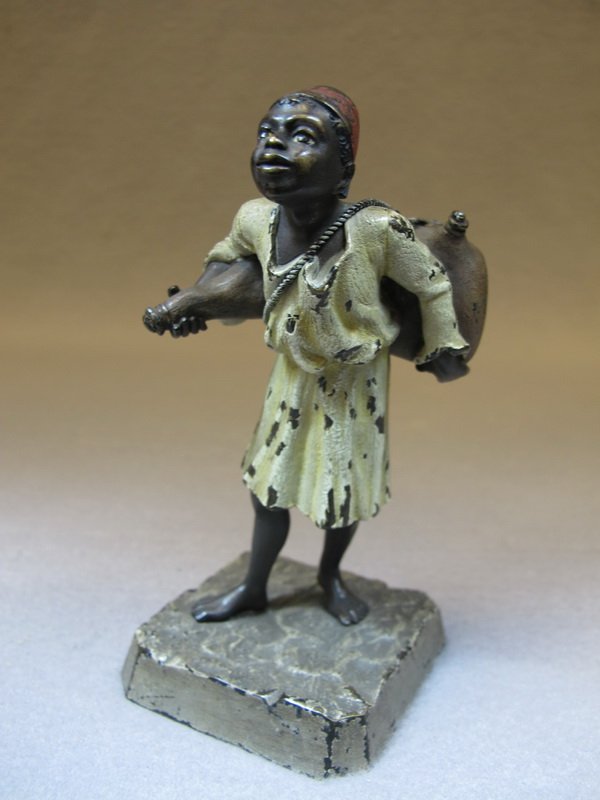 Franz Bergman Orientalist Vienna Bronze: Franz Bergman Orientalist Vienna Bronze, signed. 5 1/4" H. Shipping in USA is $ 30.00 plus insurance. International bidders ask before bid.