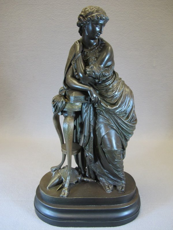 Antique French spelter statue