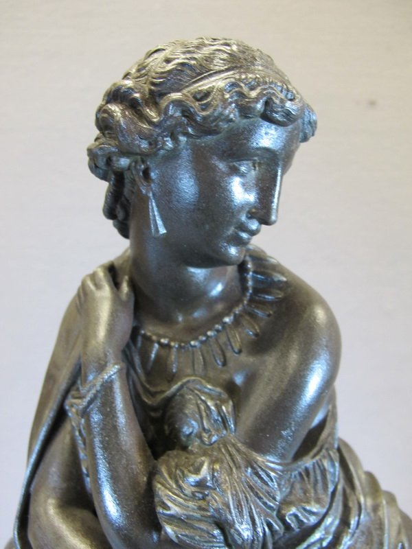 Antique French spelter statue - 2