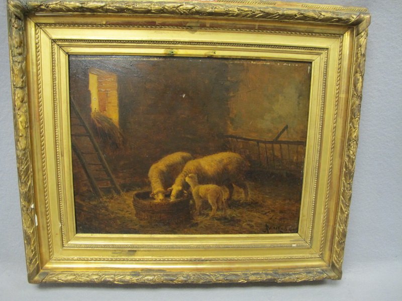 Jules RAMET (1855-1927) oil on wood painting: Jules RAMET (1855-1927) oil on wood painting, signed and dated 1888. 12 1/2”H x 16” W just the painting. Shipping in USA is $ 50.00. International bidders ask for shipping before bid.