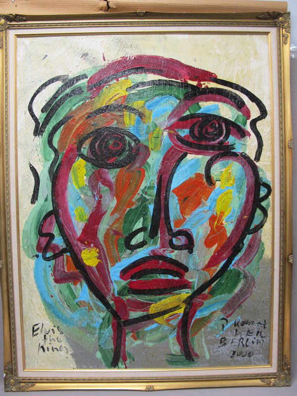 Peter KEIL (1942) oil on canvas painting: Peter KEIL (1942) oil on canvas painting, signed. 53” H x 41” W including frame. Shipping in USA is $ 150.00. International bidders ask for shipping before bid.