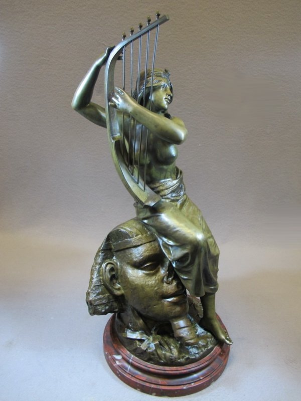 Georges Charles COUDRAY (1883-1932) bronze statue: Georges Charles COUDRAY (1883-1932) bronze statue with a marble base, signed and titled: “ Tahoser “. 25 1/2" H including base. Shipping in USA is $ 90.00. International bidders ask for shipping b
