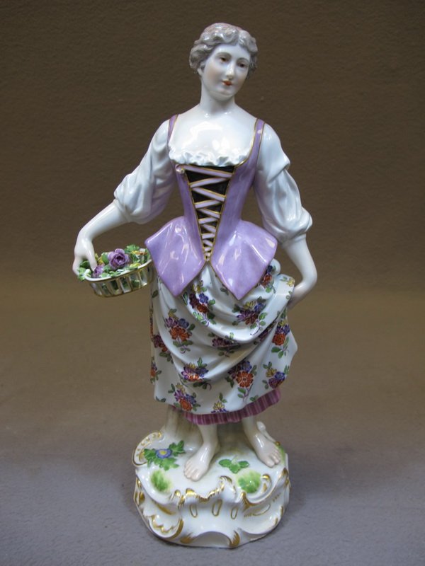 Antique Meissen porcelain statue